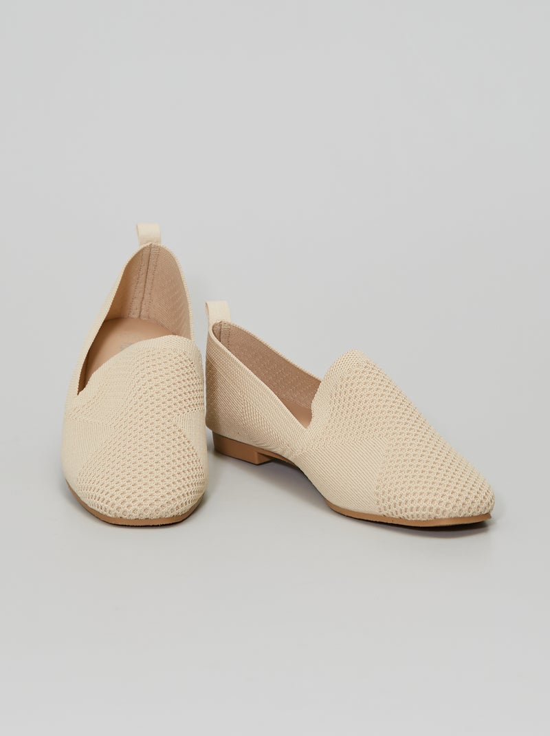 Stoffen instappers Beige - Kiabi