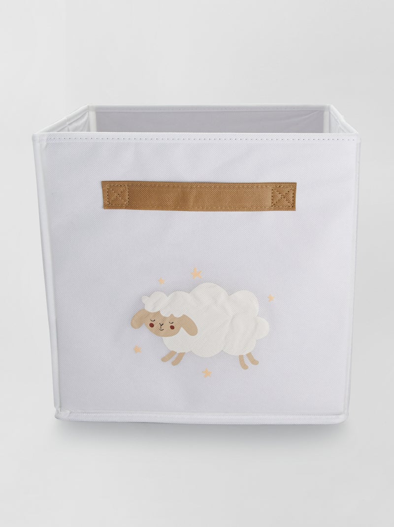Stoffen opbergdoos - beige - Kiabi