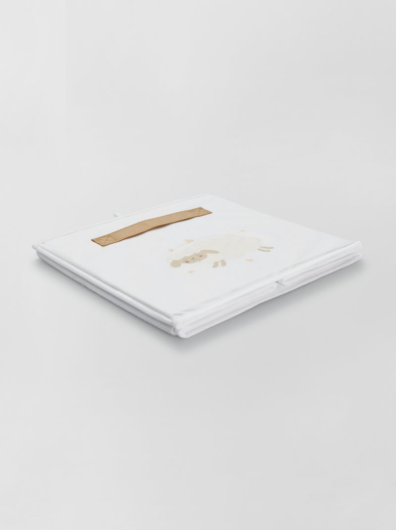 Stoffen opbergdoos - beige - Kiabi