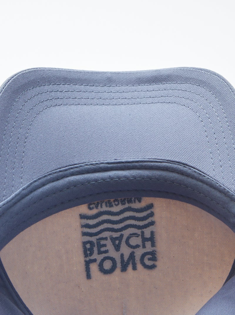 Stoffen pet met borduursels BLAUW - Kiabi