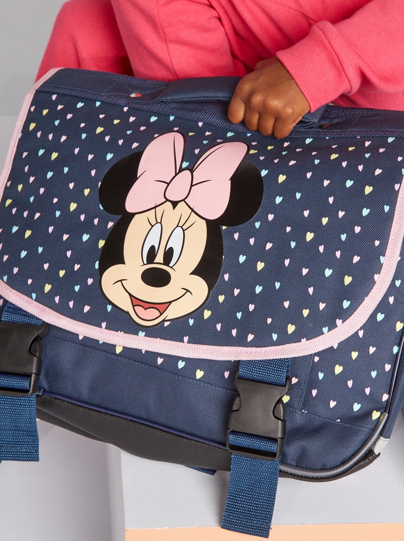 Stoffen schooltas 'Minnie' BLAUW - Kiabi