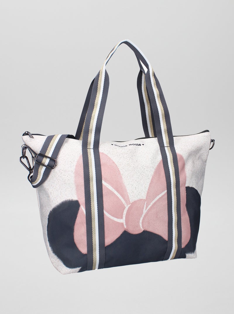 Stoffen shopper 'Minnie' GRIJS - Kiabi