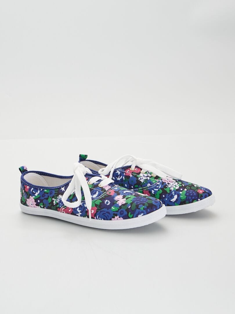 Stoffen sneakers BLAUW - Kiabi