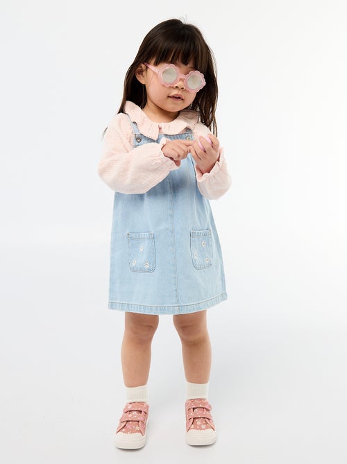 Stoffen sneakers met dambordprint - Kiabi