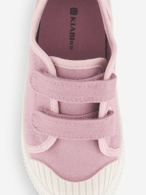 Stoffen sneakers met dambordprint - Kiabi