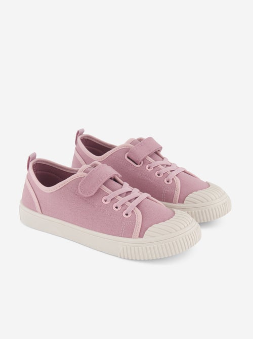 Stoffen sneakers met dambordprint - Kiabi