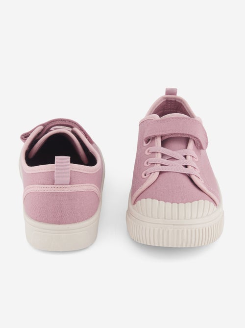 Stoffen sneakers met dambordprint - Kiabi