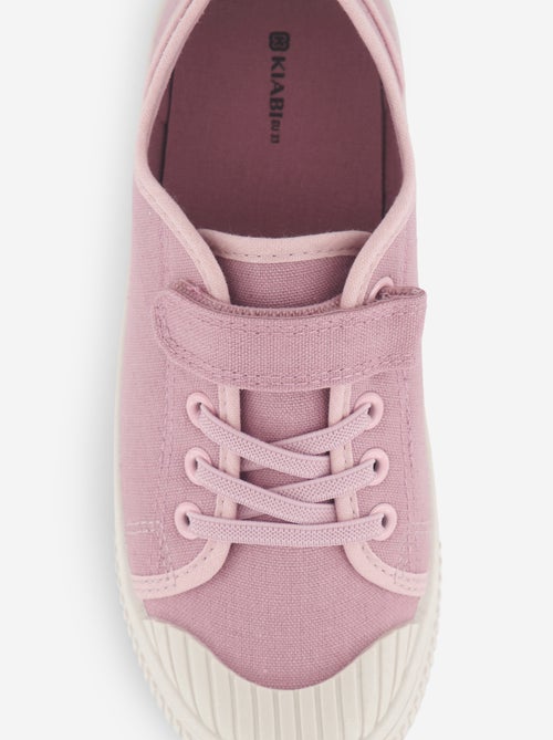 Stoffen sneakers met dambordprint - Kiabi