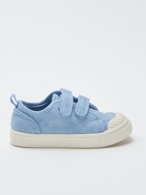 Stoffen sneakers met klittenband - Kiabi