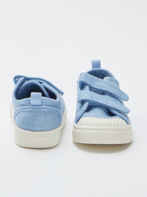 Stoffen sneakers met klittenband - Kiabi