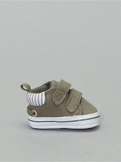 Stoffen sneakers met klittenband - Kiabi