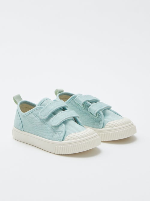 Stoffen sneakers met klittenband - Kiabi