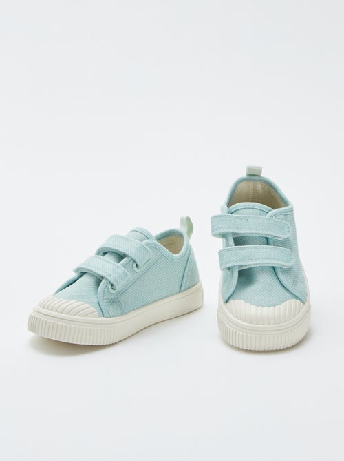 Stoffen sneakers met klittenband - Kiabi