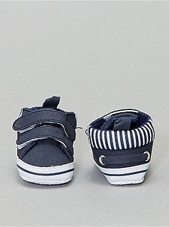 Stoffen sneakers met klittenband - Kiabi