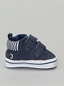 Stoffen sneakers met klittenband - Kiabi
