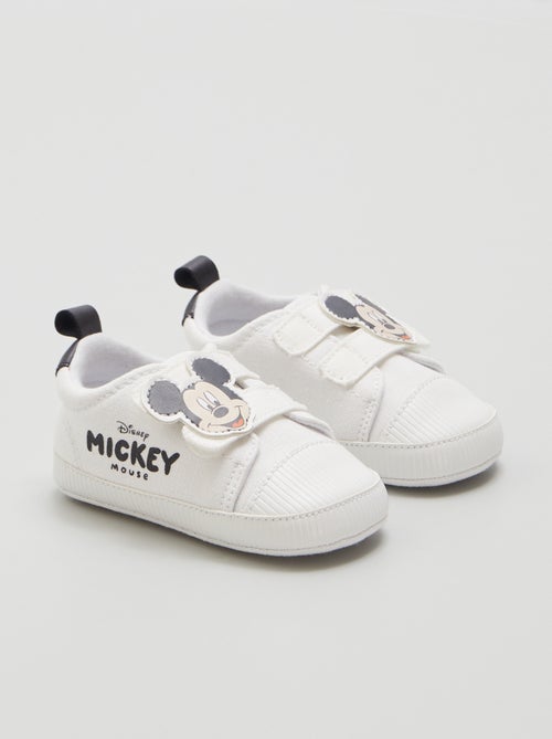 Stoffen sneakers met Mickey-print - Kiabi