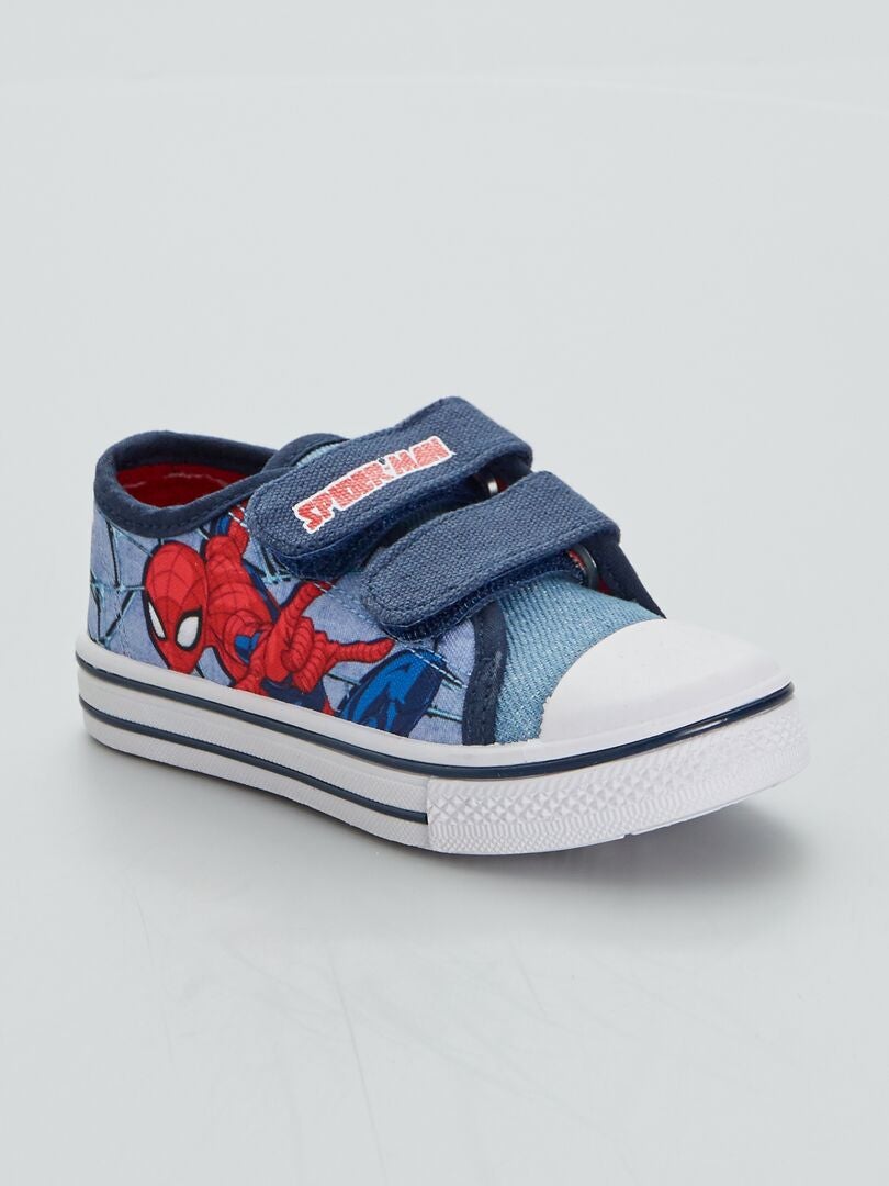 Stoffen sneakers 'Spider-Man' 'Marvel' blauw - Kiabi