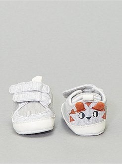 Stoffen sneakers van nettricot - Kiabi