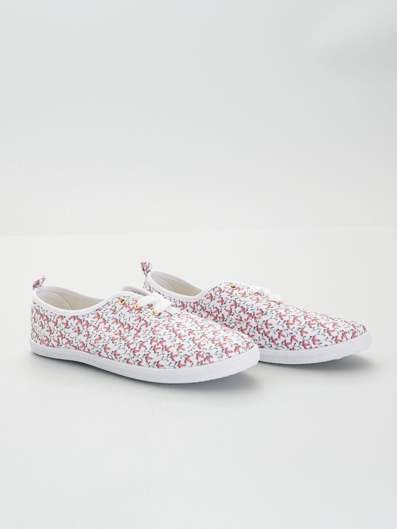 Stoffen sneakers WIT - Kiabi