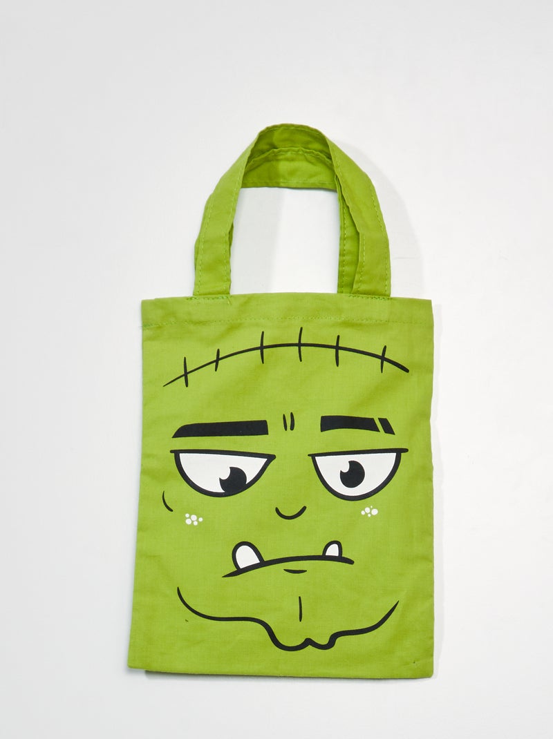 Stoffen snoepzakje - Halloween GROEN - Kiabi