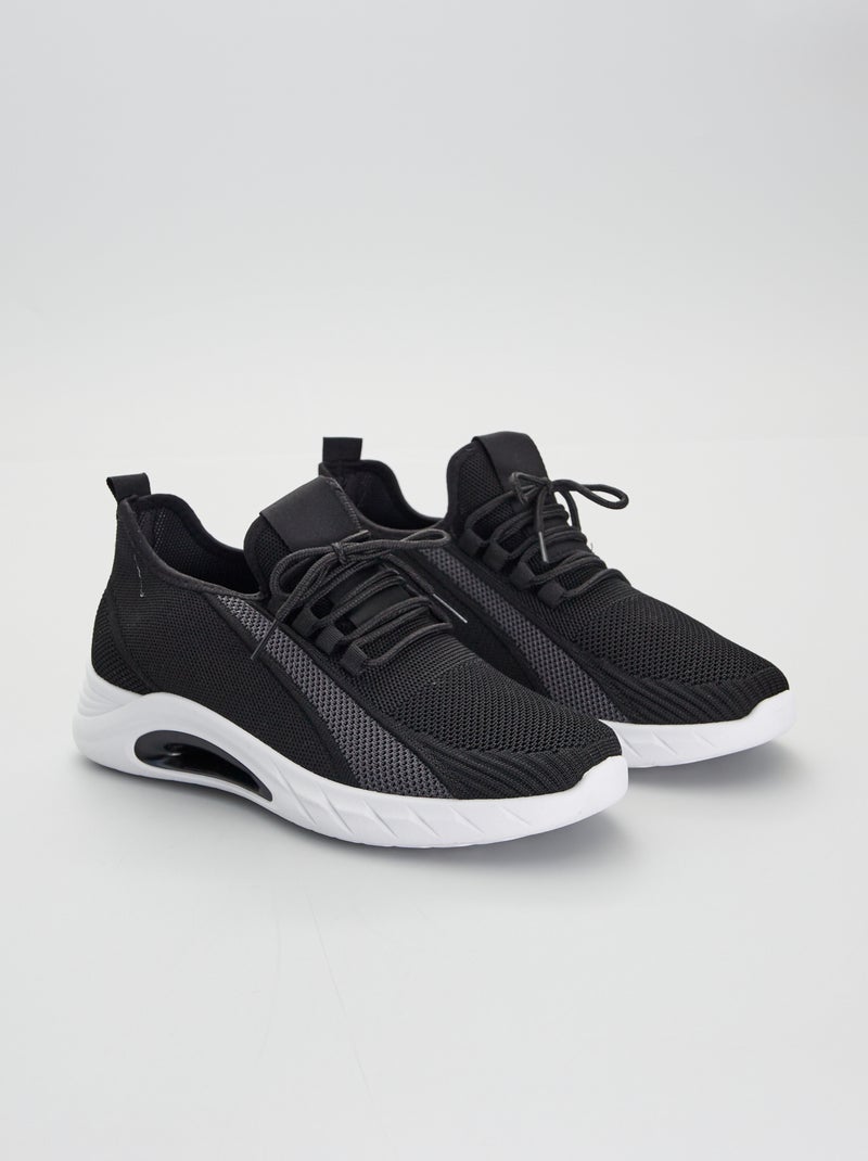 Stoffen sportschoenen zwart - Kiabi