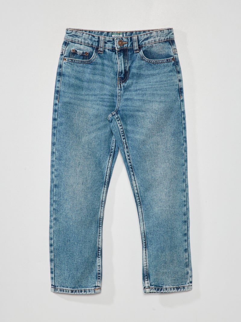 Straight-fit 5-pocketjeans BLAUW - Kiabi