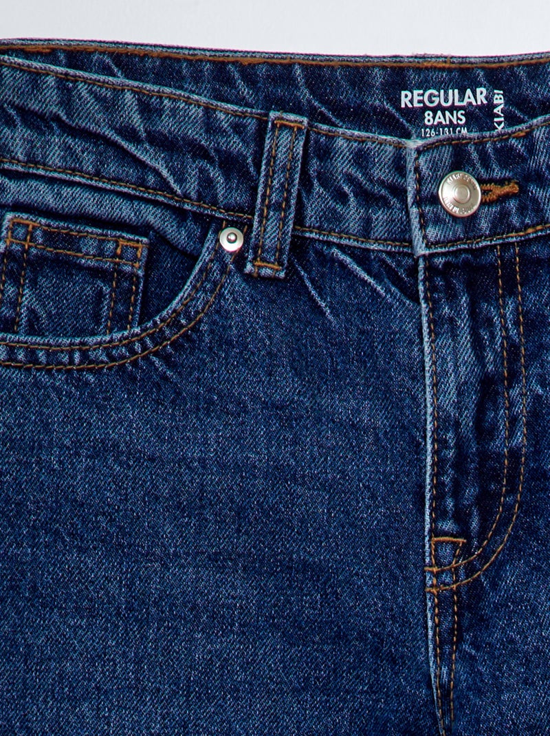 Straight-fit 5-pocketjeans BLAUW - Kiabi