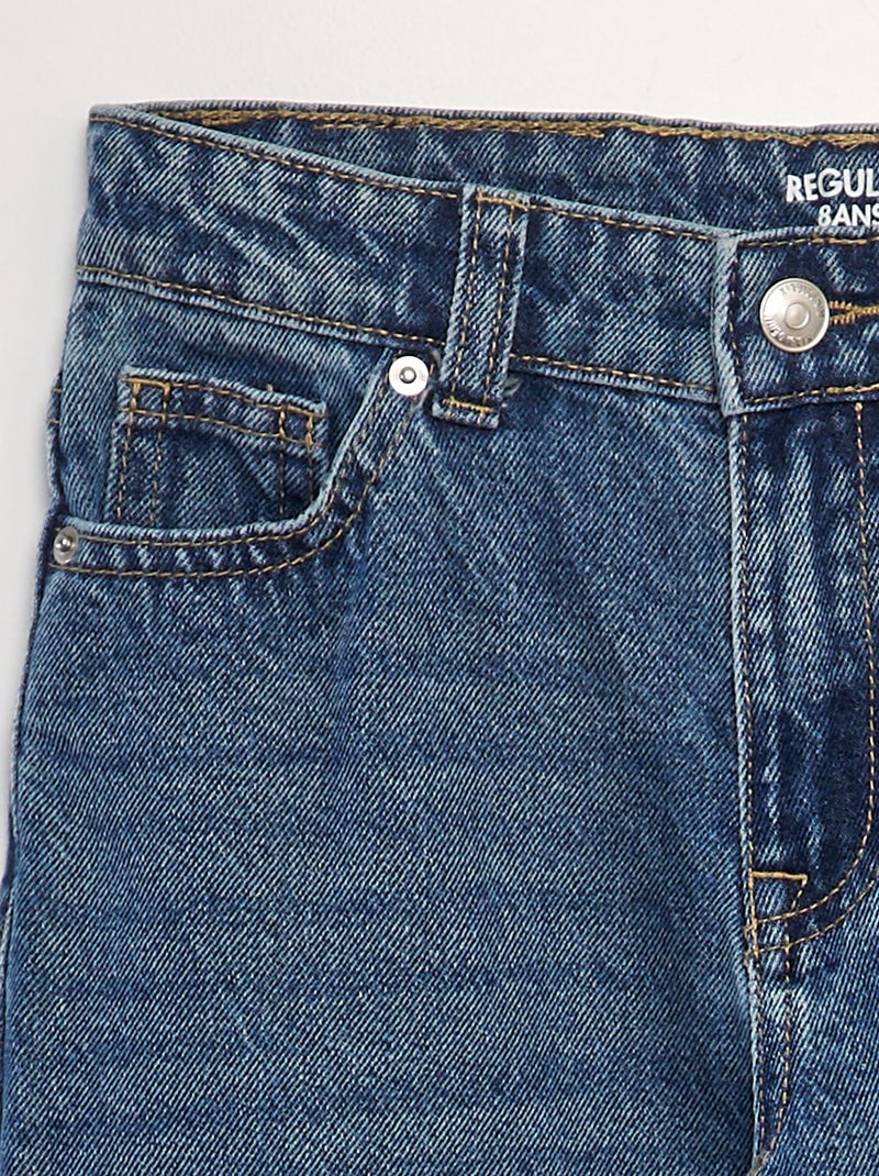 Straight-fit 5-pocketjeans BLAUW - Kiabi