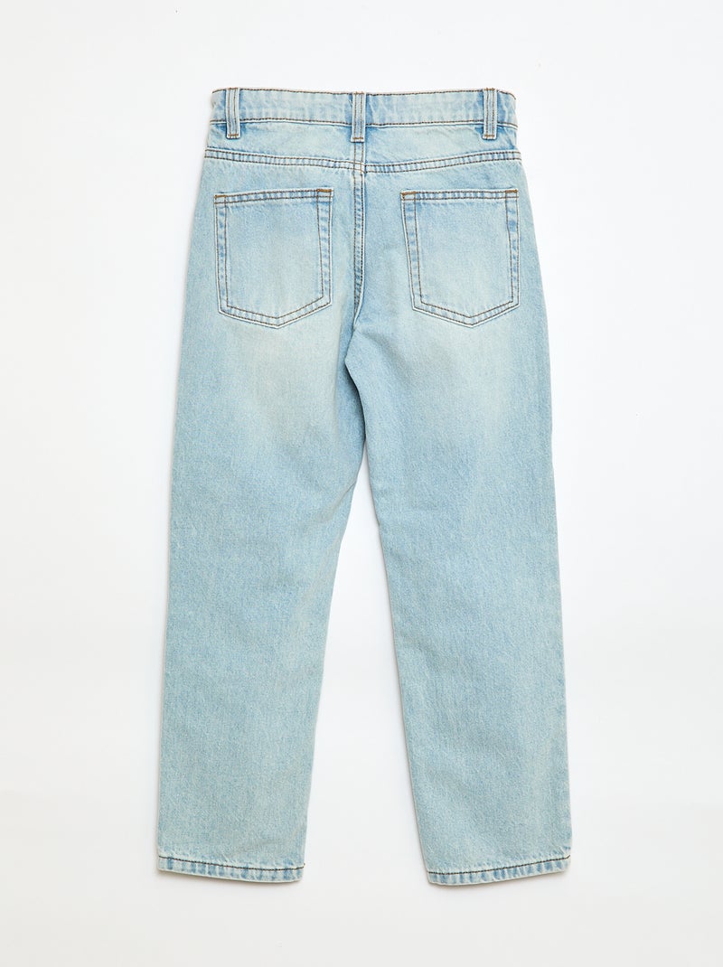 Straight-fit 5-pocketjeans BLAUW - Kiabi
