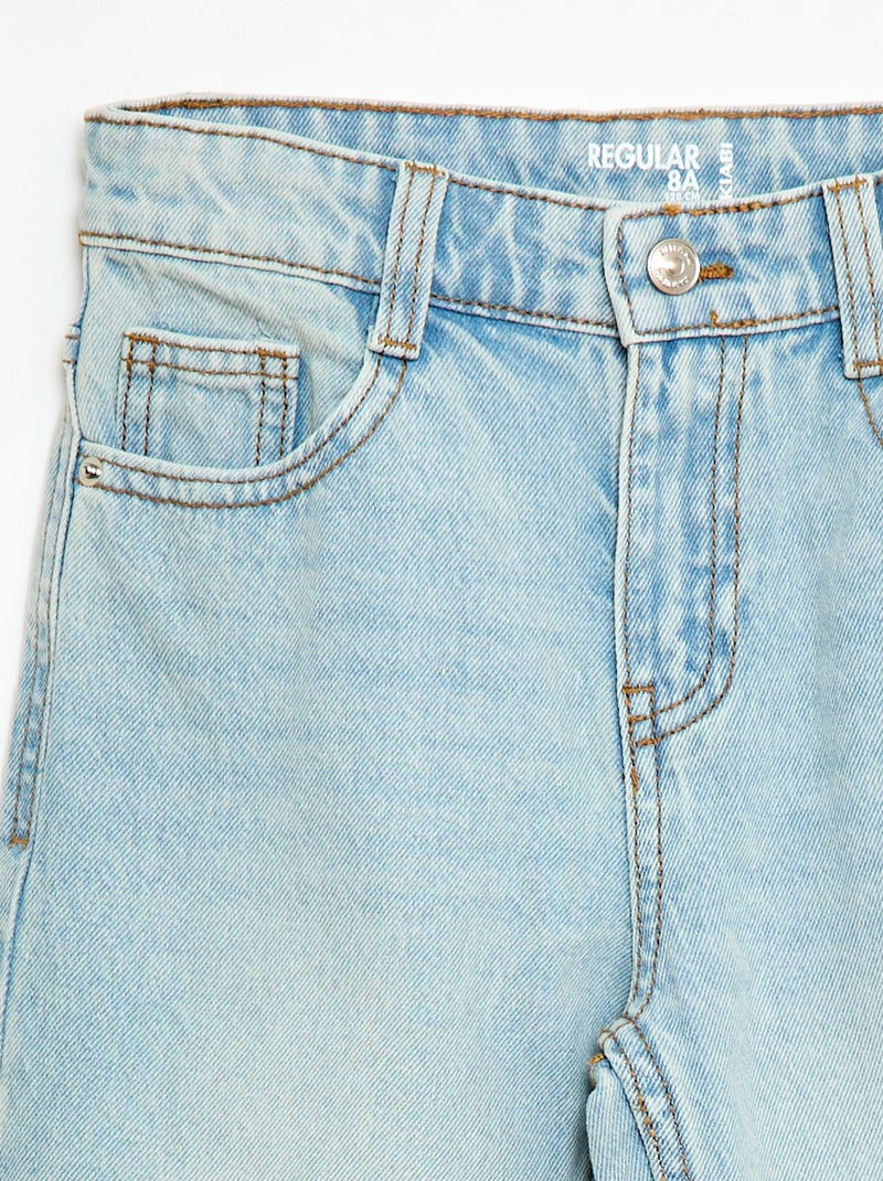 Straight-fit 5-pocketjeans BLAUW - Kiabi