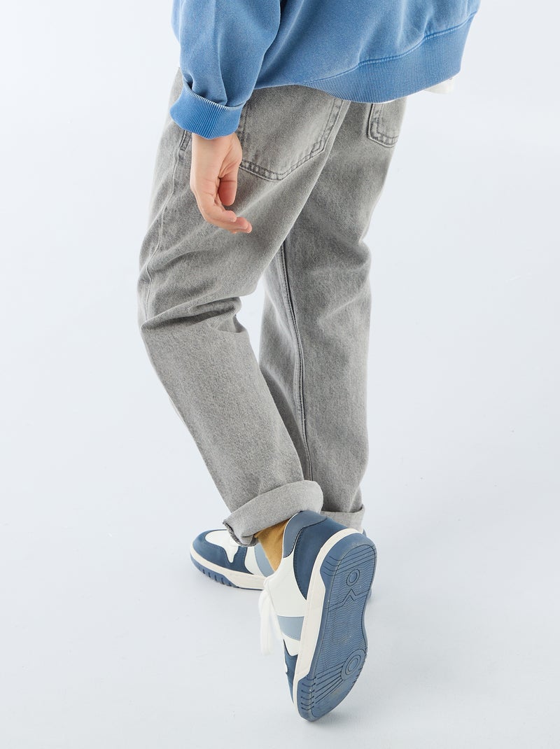 Straight-fit 5-pocketjeans Grijs - Kiabi