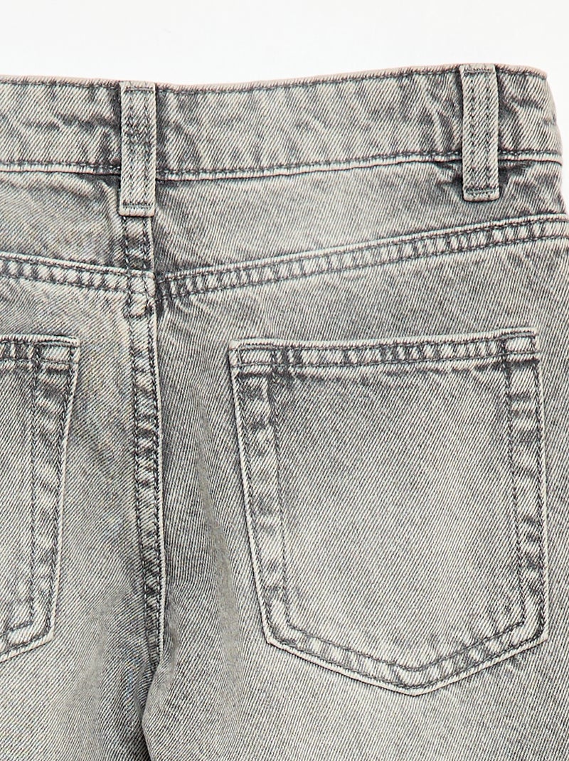 Straight-fit 5-pocketjeans Grijs - Kiabi