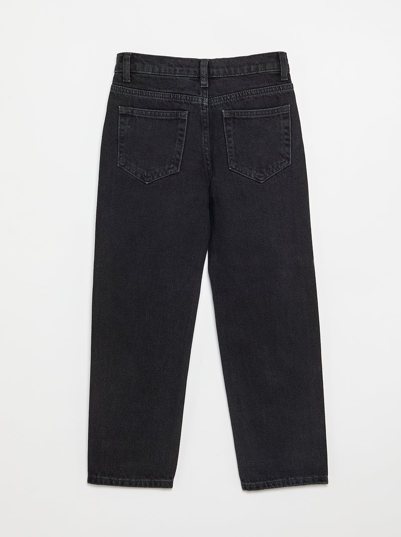 Straight-fit 5-pocketjeans Zwart - Kiabi