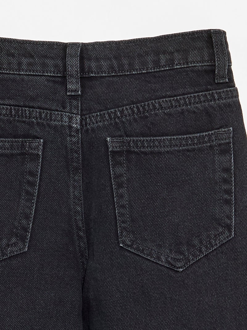 Straight-fit 5-pocketjeans Zwart - Kiabi