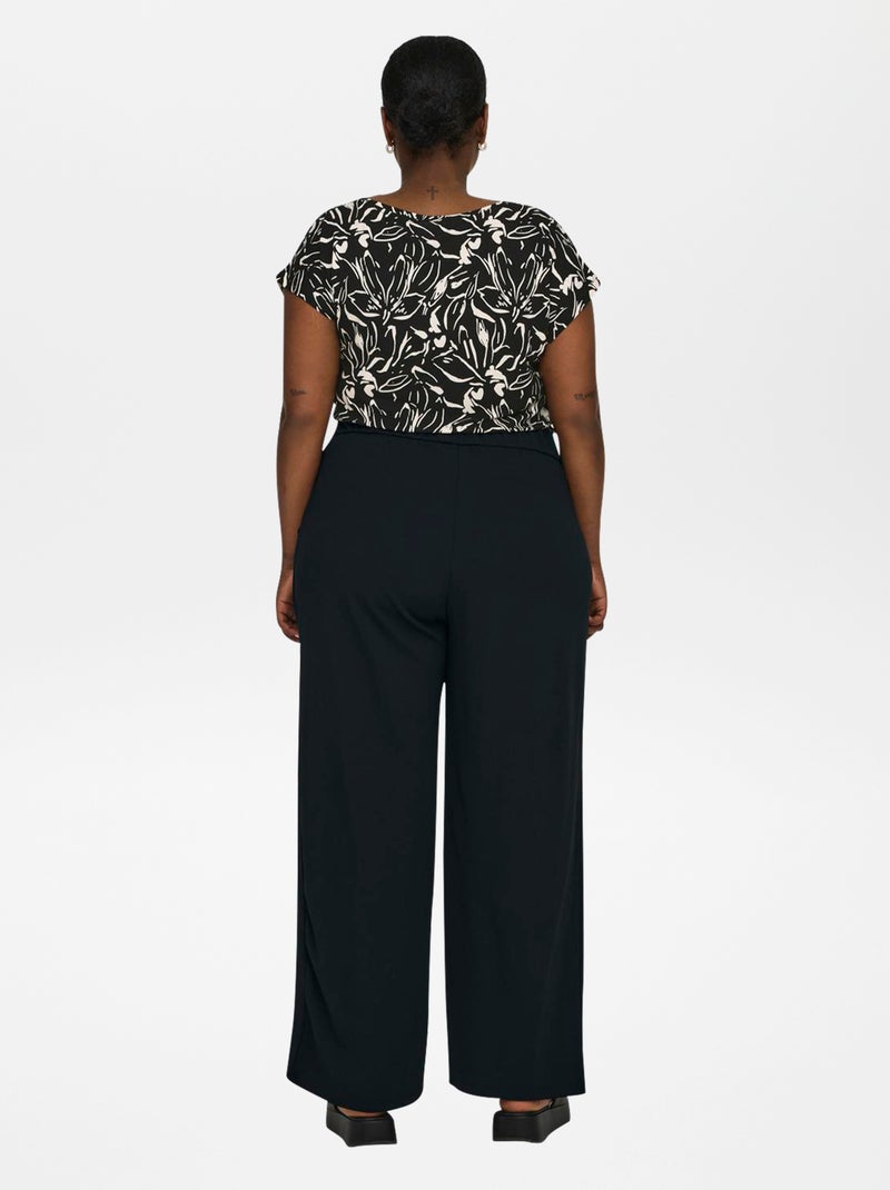Straight-fit broek 'Only Carmakoma' ZWART - Kiabi