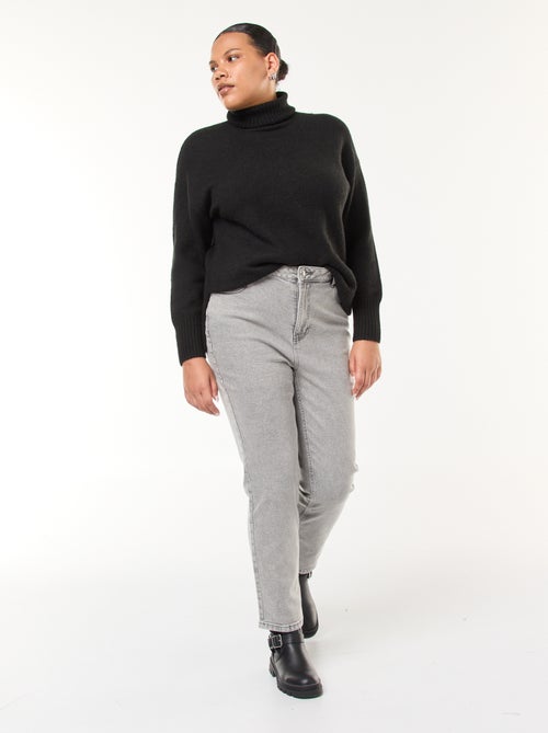 Straight-fit broek van elastische spijkerstof - Kiabi
