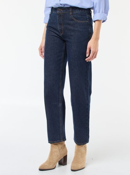Straight-fit jeans / recht model met hoge taille - L32 - Kiabi