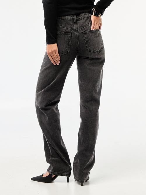 Straight-fit jeans / recht model met hoge taille - L32 - Kiabi