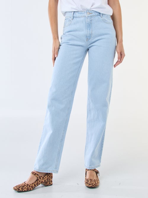 Straight-fit jeans van katoenen spijkerstof - Kiabi