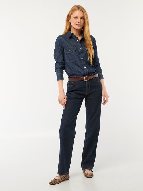 Straight-fit jeans van katoenen spijkerstof - Kiabi