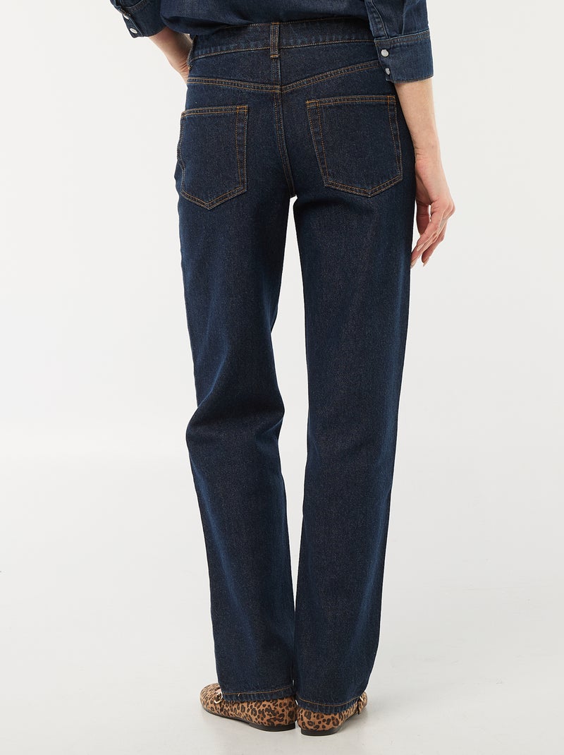 Straight-fit jeans van katoenen spijkerstof Blauw - Kiabi