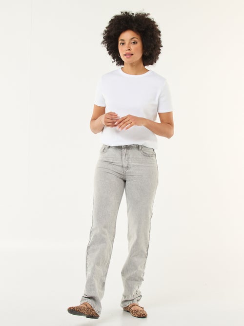 Straight-fit jeans van katoenen spijkerstof - Kiabi