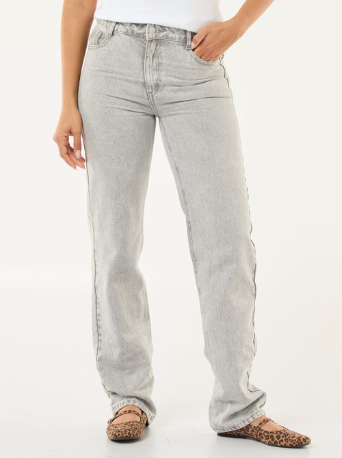 Straight-fit jeans van katoenen spijkerstof - Kiabi
