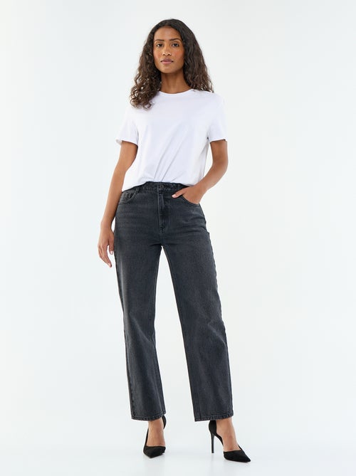 Straight-fit jeans van katoenen spijkerstof - Kiabi