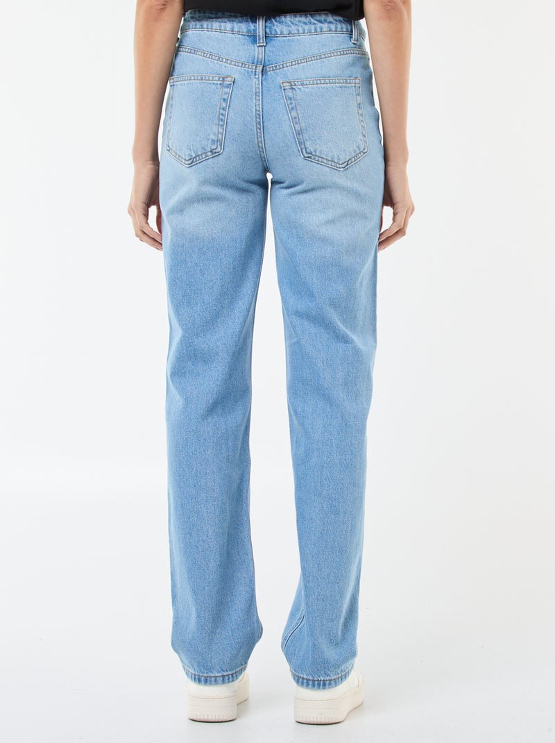 Straight regular fit jeans - L28 Blauw - Kiabi