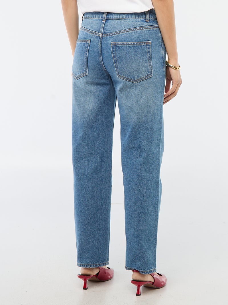 Straight regular fit jeans - L28 Blauw - Kiabi