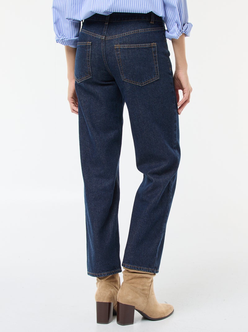 Straight regular fit jeans van katoen - L28 Blauw - Kiabi