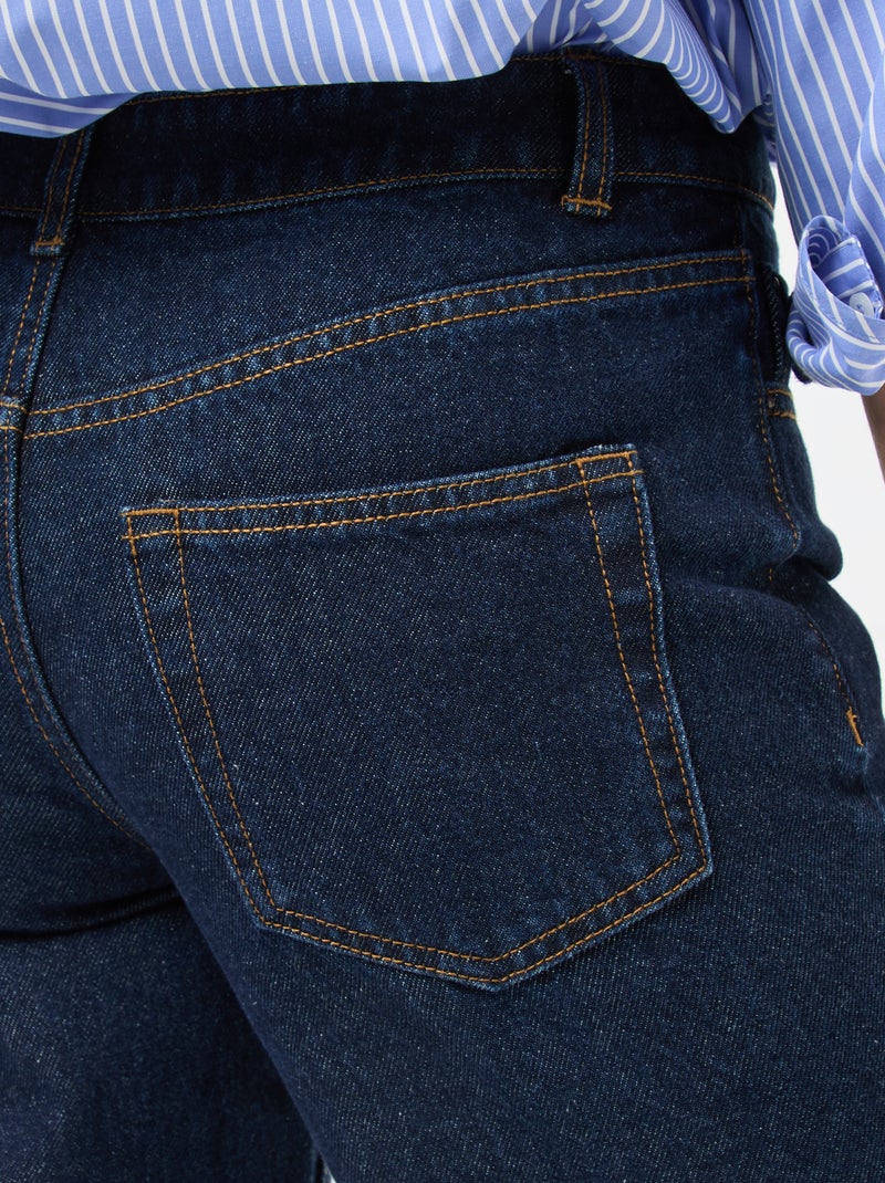 Straight regular fit jeans van katoen - L28 Blauw - Kiabi