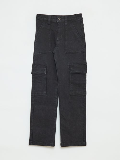 Strakke broek met zak met klepje, een bijzonder comfortabel model - Kiabi