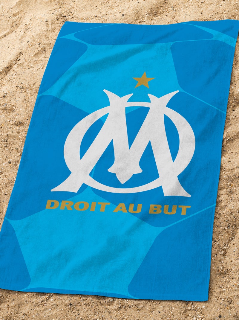 Strandhanddoek met Olympique de Marseille-print BLAUW - Kiabi